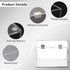 5 8 inch BTSKY Clear Acrylic x Index Card Box with Sign Lid - Index Card Holder Notecard Box Recipe Card Box Plastic