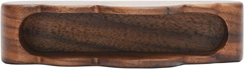 Pandapark Business Card Holder for Desk, Cloud Formation Wood Display Holder, 1PCS (Walnut Cloud)