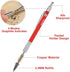 Enhon Mechanical Pencil Set with 4 Carpenter Pencils and 40 Refills, Woodworking Tools for Carpenters (Green, Red,