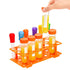 ZENFUN 12 Pieces Jumbo Test Tubes with Stand, 5 Jumbo Test Tubes, 6 Liquid Droppers, 1 Storage Stand, Multi-Color