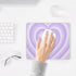 Pecfamly (9.4 x7.8 Inch) Girly Purple Mouse Pad, Aesthetic Lavender Mouse Pad Cute, Purple Desk Accessories