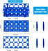 SUPERFINDINGS 4 Sets Plastic Test Tube Rack 2 Colors Centrifuge Tube Holder Detachable Test Tube Display Stands Rectangle Test Tube Organizer, Blue and Orange