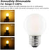 Dimmable E26 Frosted LED Light Bulbs Warm White 2700K, 4W G16.5 Mini Globe 400 lm, 5 Pack