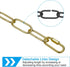 6ft PATIKIL Lighting Hanging Chain, Metal Looping Chain with Quick Link Screw Lock Connectors for Hanging Plant Pendant