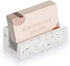 Hipiwe Terrazzo Business Card Holder for Desk, Concrete Display Stand for Women Men Office Organizer