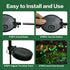 Halloween Decorations Solar Spooky Lights Outdoor - 2PACK 16LED Green Firefly Lights for Halloween Party Decor,
