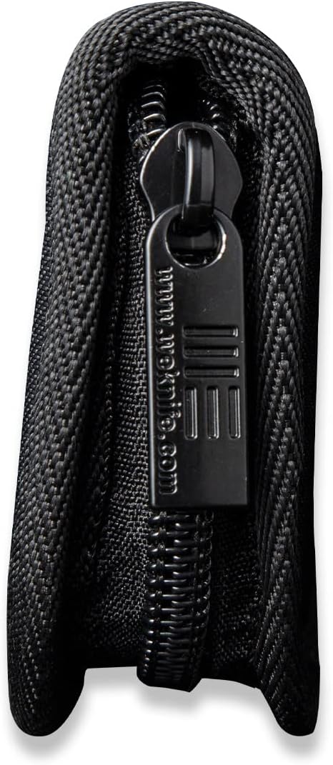 Nylon Utility Knife Pouch, Compatible with 2 Knives, Includes Polishing Cloth and Stickers, Black