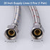 ARCORA 20" Faucet Hose Connects Kitchen Bathroom Sink to Water Supply, cUPC Faucet Supply Lines 3/8" x 3/8" Female