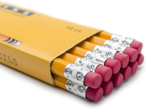SKKSTATIONERY Pre-sharpened Pencils with Eraser Top, #2 HB Pencil, 144/box