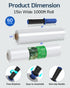FugaCity Stretch Wrap Film, 15 in 1000 FT, 60 Gauge Shrink Wrap for Furniture Wrapping, Shipping, Moving Supplies,