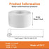 White Caulk Tape Sealant Strip for Bath & Kitchen, 1.5''x10.5FT PVC Self Adhesive Waterproof Caulking Sealing Strip