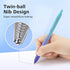 WRITECH Fine Point Gel Pens: 0.5mm Retractable Black Ink 6ct Smooth Writing No Bleed with Aesthetic Gradient Color Pen Barrel for Journaling Note Taking Sketching by WRITECH