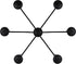 6-Light 60W 26" 18.5" 26" Paige Chain Chandelier - Black Finish, Type C, W x - H, Classic Elegance for Dining Rooms