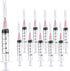 100 Pack 5ml Plastic Syringe with 18 Gauge Needle, Individually Sealed Lab Supplies
