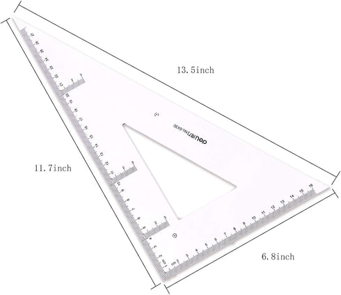 CXP Good Goods Set,Triangle Protractor,2 3) Large Triangle Ruler Square Pieces (Size