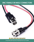 BNC Test Leads, BNC (F) to Stackable Pin Tip Plugs, Test Lead Breakout Cable for Multimeter
