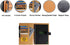 Thegreen Hard PU Leather Cover for Rocketbook Executive-Letter Size, Black/Dark Brown, Fake Leather Fabric with Pen