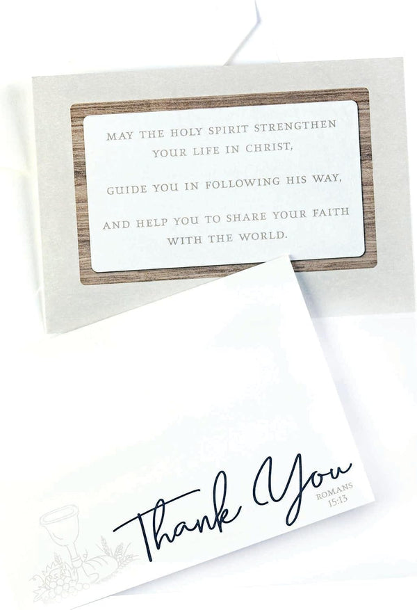 Dicksons Inc Thank You Cards With Chalice 5X3.5'