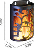 3AA Included),3 Pack WRalwaysLX Decorative Lanterns with Timer, Candle Light Flameless Candles Indoor/Outdoor Wall