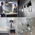 ST19 LED Smoky Grey Glass Edison Bulb, Vintage, 6 Pack, Daylight 5000K, E26 Base, 4.5W Equivalent to 40W