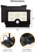 122 2 Pack Solar Flood Light, LEDs Bright Motion Sensor Outdoor Lights, Dusk-to-Dawn Solar Powered Security Light
