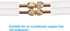 PATIKIL Pipe Extension Joint Connector Set: 4Pcs Free Welding AC Copper Pipe Coupling Adapter Fittings for Refrigeration