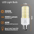 ZP A19 Led Light Bulb 300W Equivalent 40W Bulbs 5000 Lumen 5000K Cool Daylight White E26/E27 Base Waterproof Lighting for Outdoor Indoor Garage Warehouse Corn Green, 2 Count (Pack of 1) by ZP