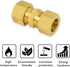 MuHize Brass Compression Tube Fitting, 5/8" OD Compression Union Connector for Industrial Use