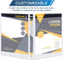 SUIN 1/2'' 3 Ring-Binders, 0.5 inch View-Binder, 100 Sheet Capacity, 12 Pack White for Office and School Use