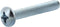 Hillman 92174 Zinc Pan Head Phillips Machine Screws, #10-24 x 2-1/2", 100 Pieces