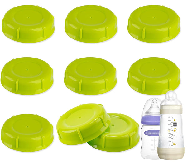 (9-PCs) Travel Bottle Caps Replacement for Lansinoh MAM Bottles, Storage Lids