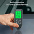 Paint Thickness Gauge: Digital Meter Probe with Zero Calibration and LCD Display for Car Coating (Black)