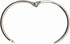 Binder Rings Loose Leaf Book Key Ring Clips, 8 Pack Large 2.75 Inch Diameter Nickel Plated (Silver)
