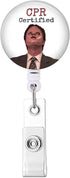 Retractable Nurse Badge Reels with Alligator Clip, Name ID Card Holder Reel - The Office