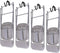 FIXED UP FINDS for 4 Pack Chair Storage Rack, Wall Mounted Folding Chairs Organizer, White,