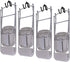 FIXED UP FINDS for 4 Pack Chair Storage Rack, Wall Mounted Folding Chairs Organizer, White,