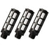 Quickun Plastic Exhaust Air Silencer, 1/2" Air Line Pneumatic Muffler (Pack of 3)