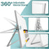 Dry Erase White Board with Stand, Double-Sided Weekly 12x16 inch, 10 Markers, 6 Magnets, Portable for Office