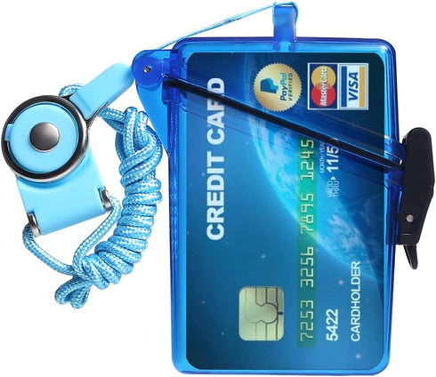 Sport Waterproof ID Card Badge Holder Case with Lanyard, Cover Multiple Credit Cards, Registration, Ins Card, Heavy