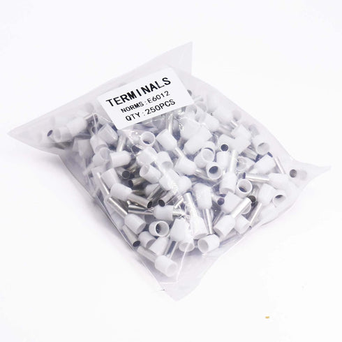 10AWG Wire Ferrules Terminals, 250pcs Red AWG10 Terminal Connector Kit for Electric, Industrial, Power Control