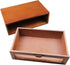 Wood Desk Organizer with File Organizer, Vintage Metal Drawer Pulls, Office Home Toiletries Supplies Vanity