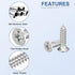 460Pcs Wood Screws Assortment Kit, 16 Sizes 304 Stainless Steel Phillips Flat Head Self Tapping Screws for Woodworking,