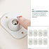 8pcs NUOBESTY Self-Adhesive Sticky Casters Universal Swivel Storage Box Wheels with Steel Ball Bearings for Rolling