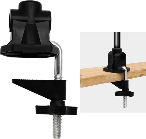 NuanZHIY Desk Lamp Clip Desktop Bedside Clamp Practical Fixed Clip Microphones Stand Mounting Accessories Adjustable