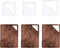 3 Pcs Triangle Cutting Board Template, 2/2.5/3 Inch Charcuterie Board Handle Template,