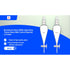 2pcs Borosilicate Glass 250ML Separating Funnel, Heavy Wall Conical with 24/40 Joints and PTFE Stopcock