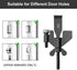 Pack 2, Upgraded Portable Door Lock Home Security Door Locker Privacy Perfect for Traveling Hotel Home Apartment