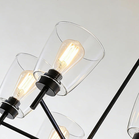 1-5/8 Inch E26 5.5"W 6.1"H Glass Lamp Shade Replacement for Table Lamps/Floor Lamp/Chandelier/Pendant Light