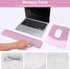 MOSISO Wrist Rest Support for Mouse Pad & Keyboard Set, Ergonomic Non-Slip Base, Pain Relief, Mauve Pink