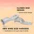 8Pcs 2/0 AWG Heavy Duty Tinned Copper Wire Lugs with 16Pcs Heat Shrink Tubing, Battery Cable Ends, Copper Ring Terminals